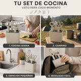 Set 4 Utensilios Cocina Compacto