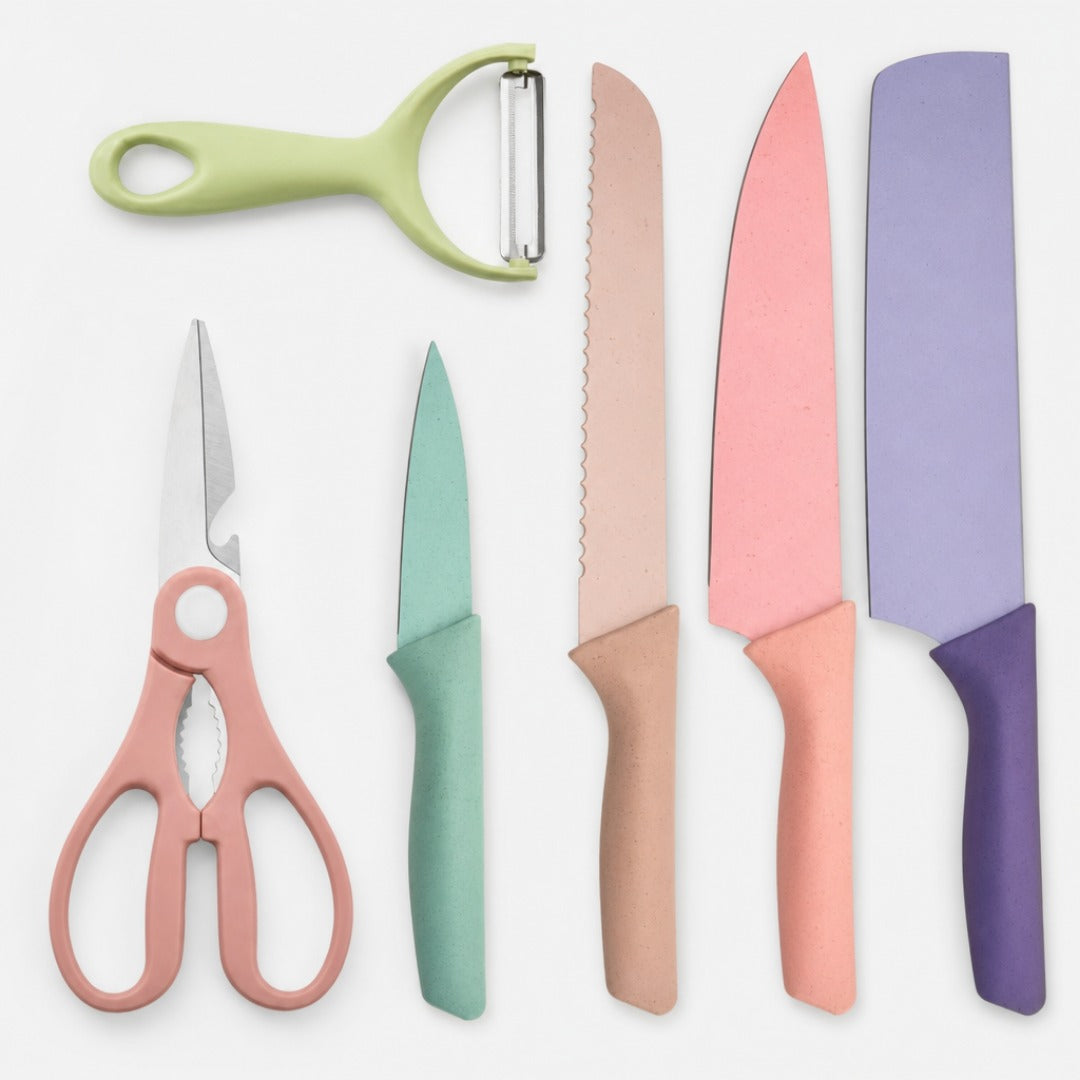 Set de Cuchillos 6 Piezas Colores