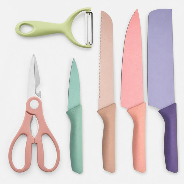 Set de Cuchillos 6 Piezas Colores