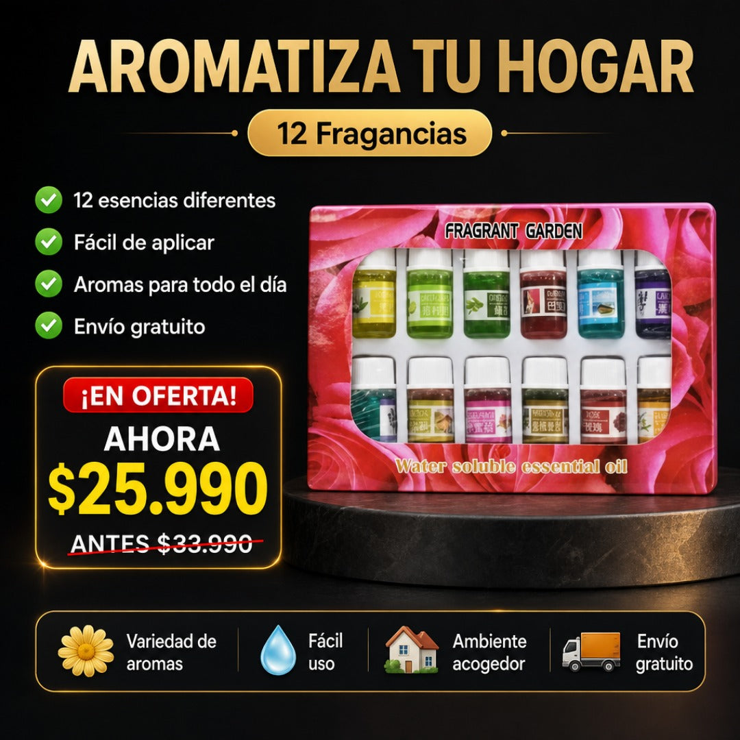 Set Esencias Aromáticas para Humidificador