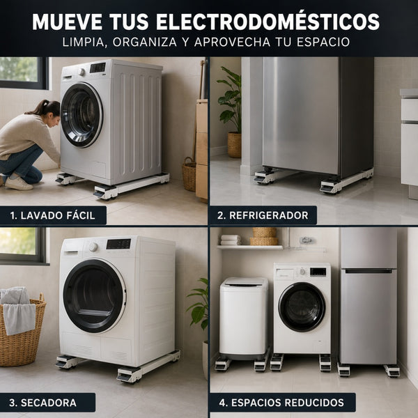 Soporte con Ruedas para Lavadora