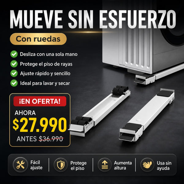 Soporte con Ruedas para Lavadora