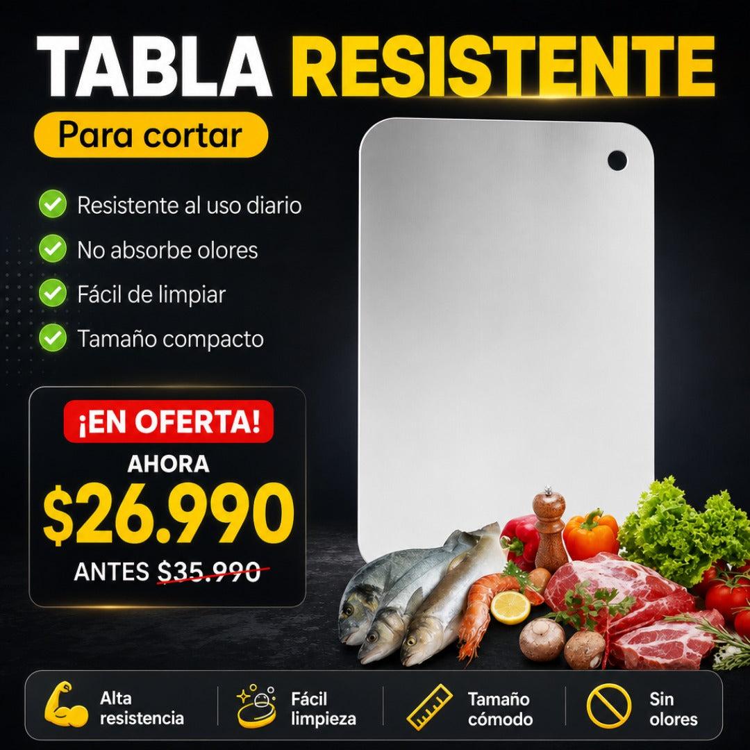 Tabla de Acero Inoxidable 20x30cm