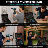 Taladro Inalámbrico 2 Baterías + Envío Gratis