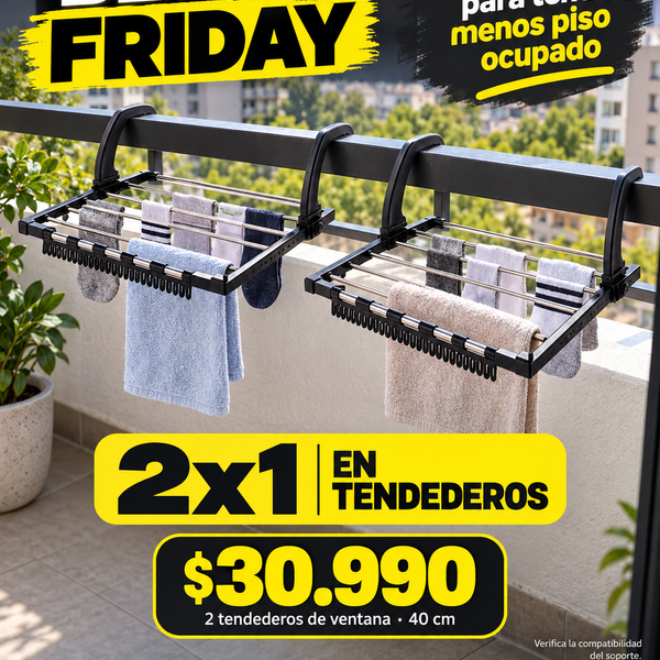 Tendedero de Ventana 40 cm 2x1 por $30.990 · Envío gratis y pago al recibir