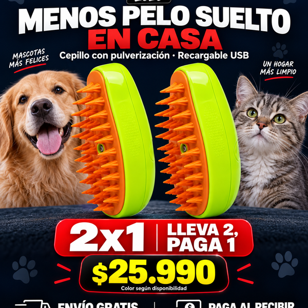 Cepillo con pulverización — 2x1 $25.990 · Envío gratis y pago al recibir
