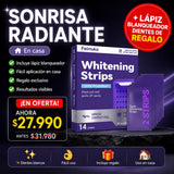 Tiras Blanqueadoras Dentales + Envío Gratis + Lápiz Blanqueador Dientes de REGALO