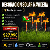 Trineo Navideño Solar con Renos
