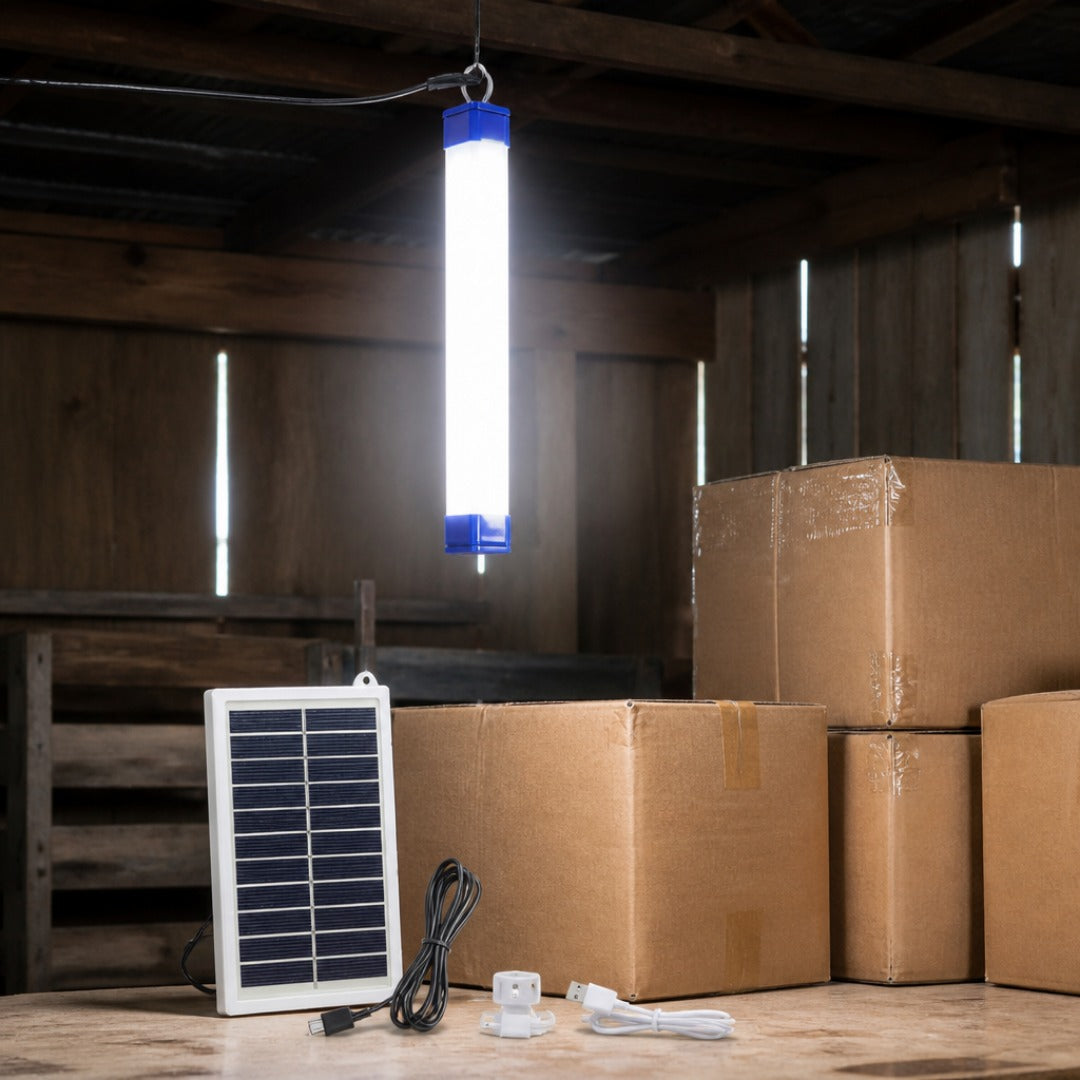 Tubo de Luz LED USB Solar