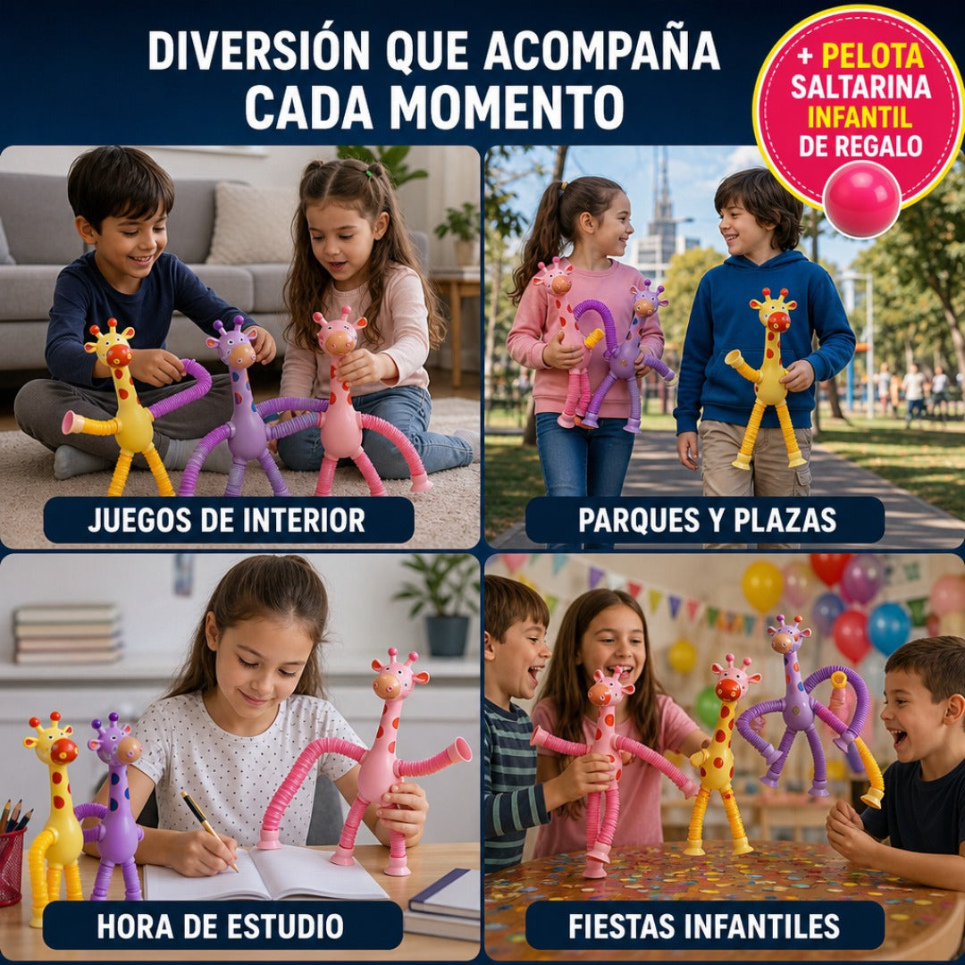 Tubo Sensorial Jirafa + Envío Gratis + Pelota Saltarina Infantil de REGALO