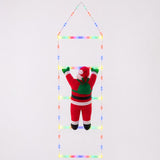 Viejo Pascuero en Escalera Iluminada