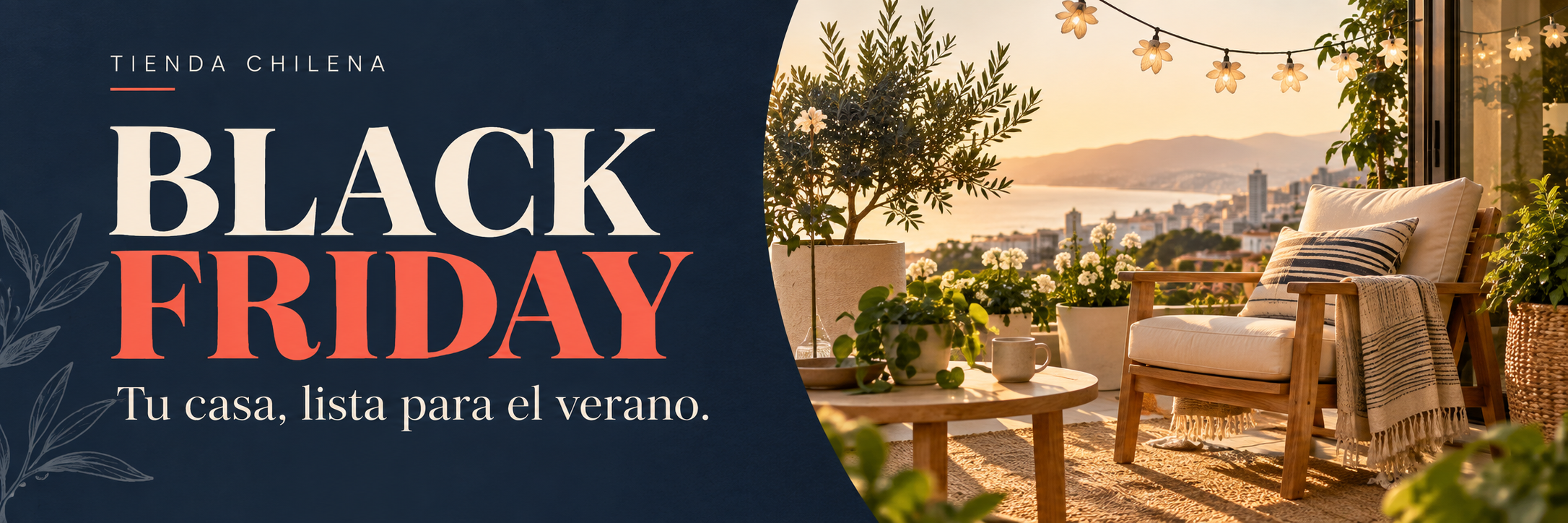 Black Friday · Tienda Chilena · Tu casa, lista para el verano
